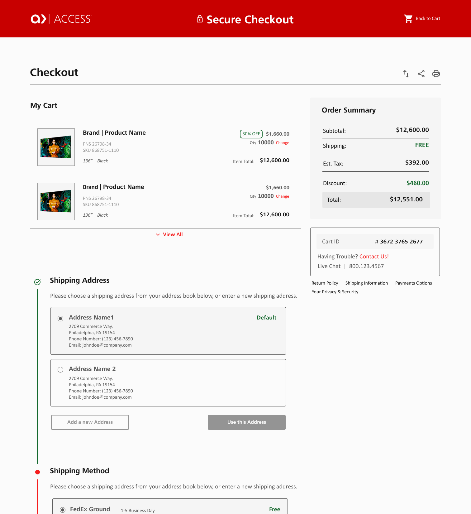 Checkout copy