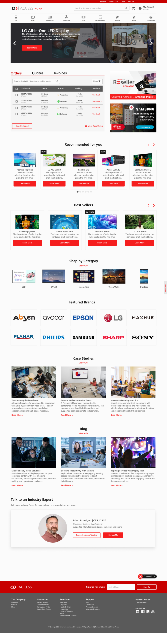 Homepage Logged In (PRO AV)2